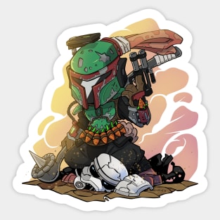 bounty hunter bunny Sticker